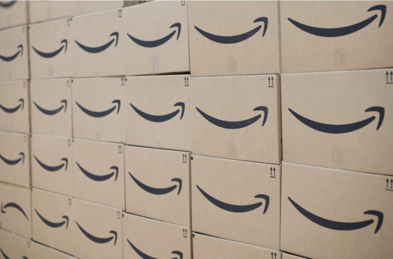 Piles of Amazon packages