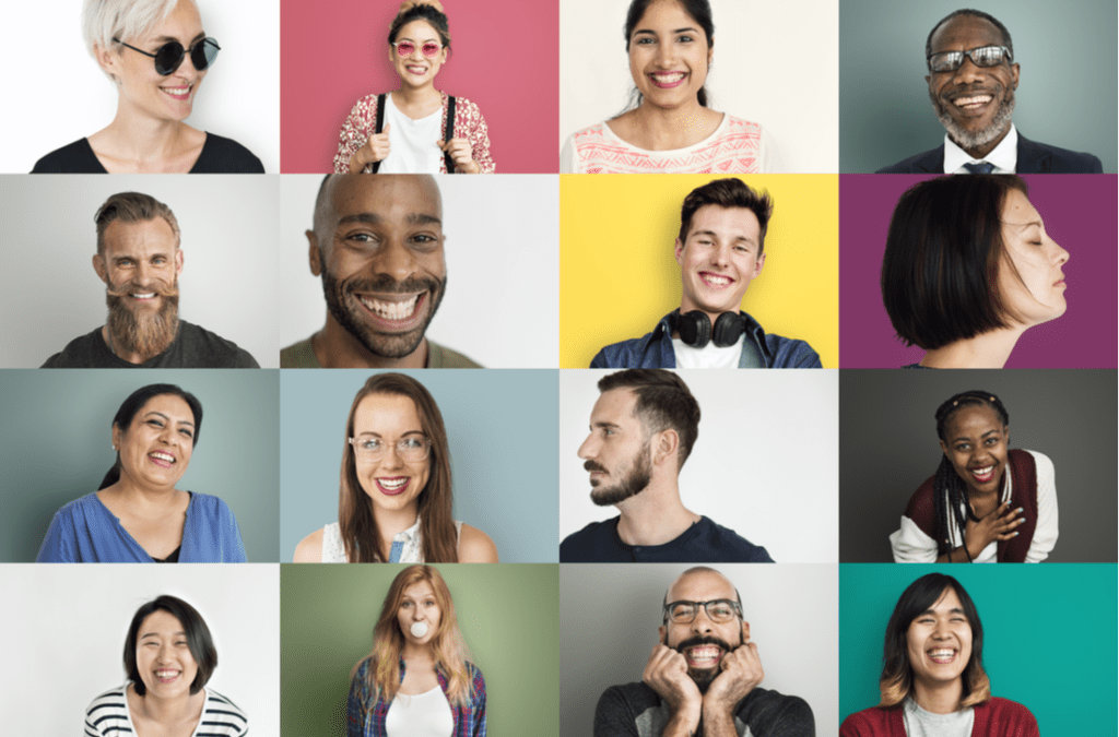 Different headshots of a diverse group of people